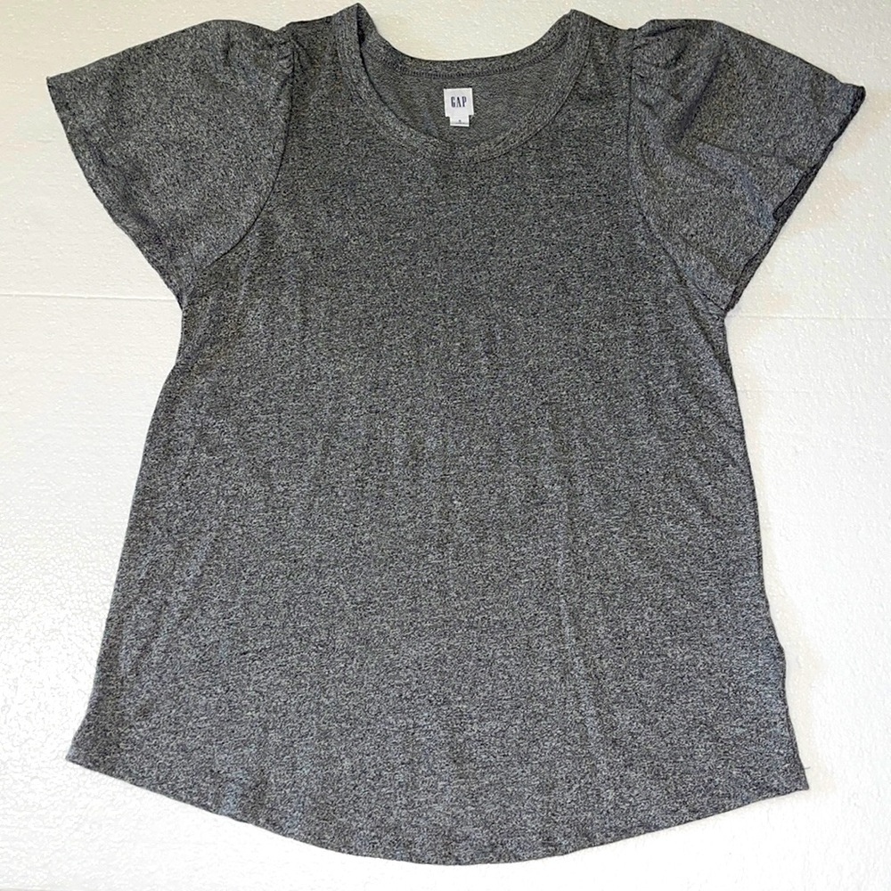Gap Gray Flutter Short Sleeve Tee - image 1